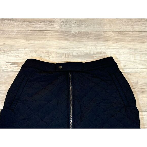 Athleta black quilted mini skirt size 8 - Picture 4 of 12